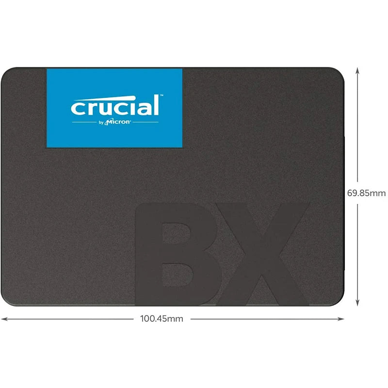 Unidade de estado sólido interna crucial, disco rígido SSD, BX500, 240GB, 480GB, 1TB, 3D, NAND SATA, 2,5 ", até 540 Mbps, apto para desktop, laptops