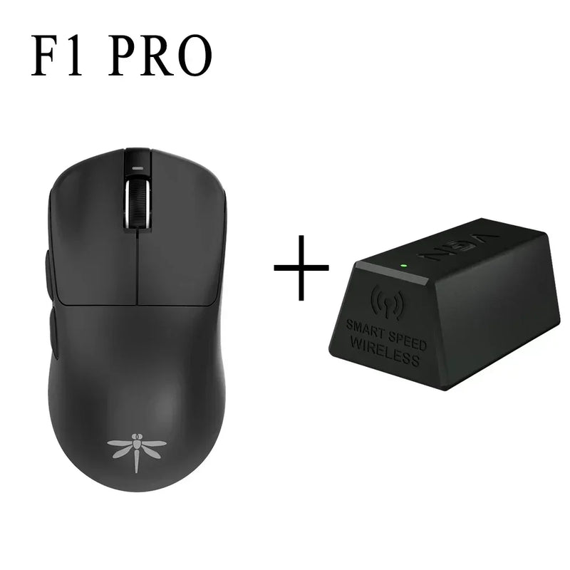 Vgn Dragonfly F1 Wireless Gaming Mouse, Dual-Mode, Moba Pro Max, 4K, 2.4g Wired Lightweight, PC, MAC Gift, E-sports