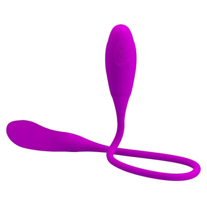 Vibrador Duplo Recarregável para Adultos, 7 Velocidades, Double Head Jump Egg, Dildo Bullet, Plug Anal Anal, Brinquedo Sexual para Casal, Homens e Mulheres