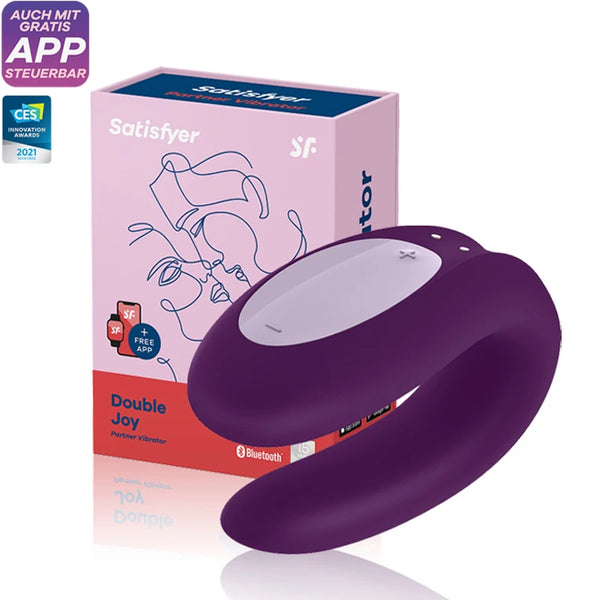 Vibrador controlado por aplicativo Double Joy para mulheres, brinquedos sexuais em silicone para casais, vibração 10, vibradores à prova d'água IPX7, UYO