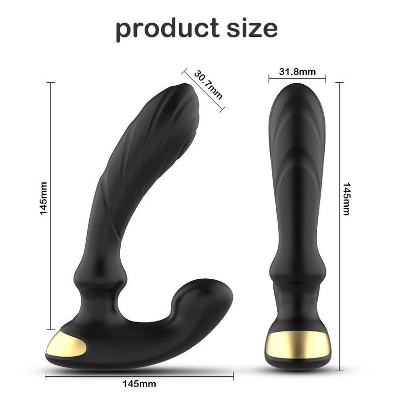 Vibrador de controle remoto para homens e mulheres, massageador de próstata masculino, plug anal anal, masturbador, brinquedos sexuais