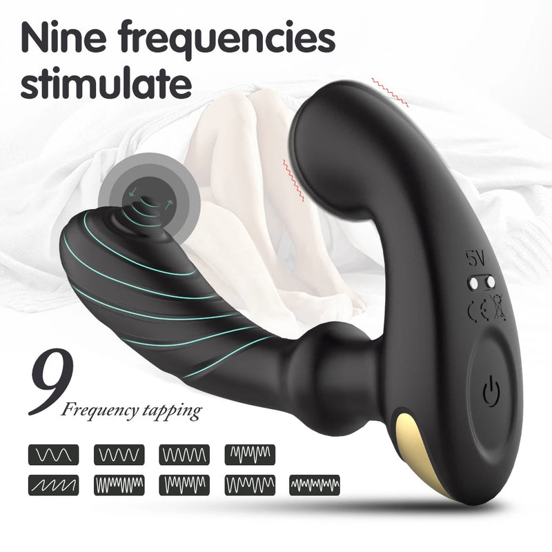 Vibrador de controle remoto para homens e mulheres, massageador de próstata masculino, plug anal anal, masturbador, brinquedos sexuais