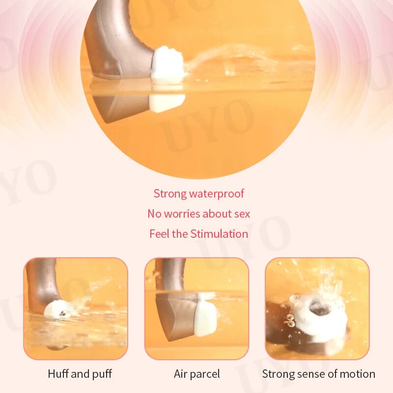 Vibradores de sucção UYO para mulheres, Pro 2 Plus, G Spot, chupador de mamilo, vibração de silicone, estimulador do clitóris, brinquedos sexuais para casais
