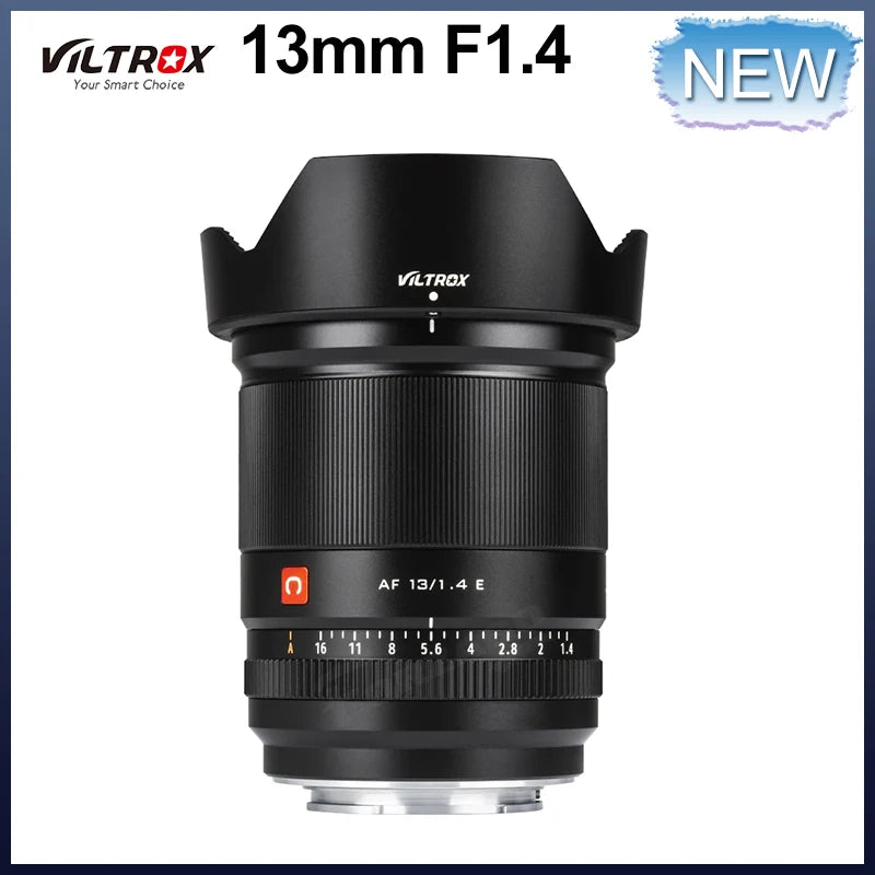Viltrox Ultra Wide Angle Camera Lens, APS-C Lens para Sony E-Mount, A6400, A7III, A7R, 13mm, 23mm, 33mm, 56mm, F1.4, Sony E Auto Focus