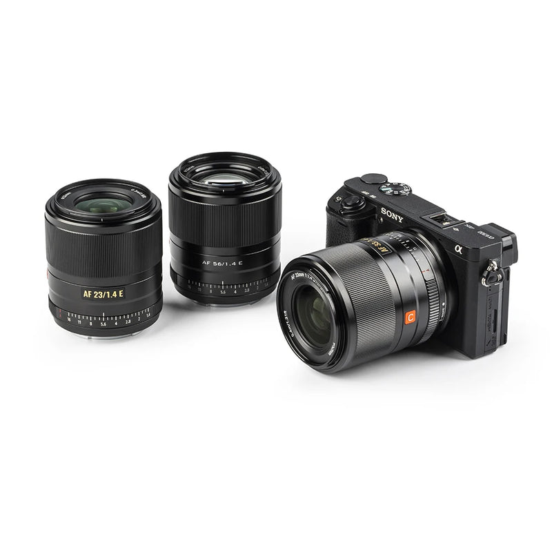 Viltrox Ultra Wide Angle Camera Lens, APS-C Lens para Sony E-Mount, A6400, A7III, A7R, 13mm, 23mm, 33mm, 56mm, F1.4, Sony E Auto Focus