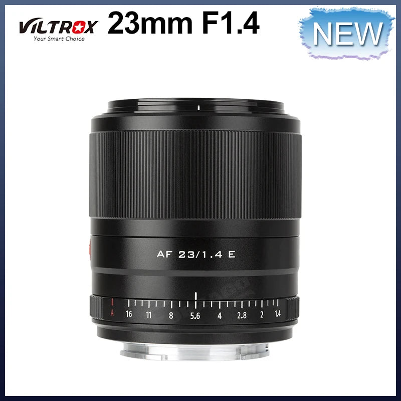 Viltrox Ultra Wide Angle Camera Lens, APS-C Lens para Sony E-Mount, A6400, A7III, A7R, 13mm, 23mm, 33mm, 56mm, F1.4, Sony E Auto Focus