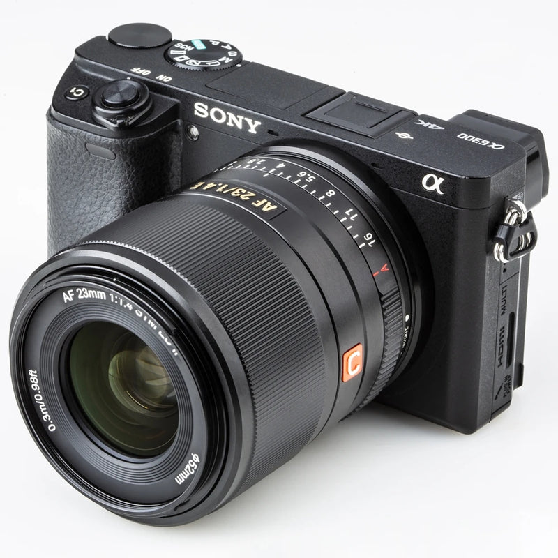 Viltrox-lentes de foco automático f1.4 23mm, lentes de abertura grande, compatíveis com sony e-mount, câmera a7s, a6000, a6300, a6600, a7, a9, a7r