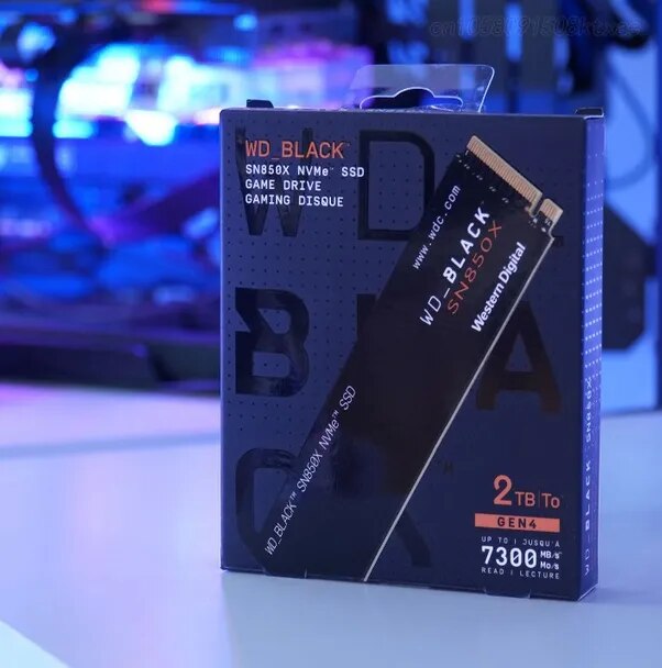 WD-NVMe Gaming SSD interno, Solid State Drive com dissipador de calor, funciona com Playstation 5, Gen 4, PCIe, SN850X, 1TB, 2TB, M.2 2280