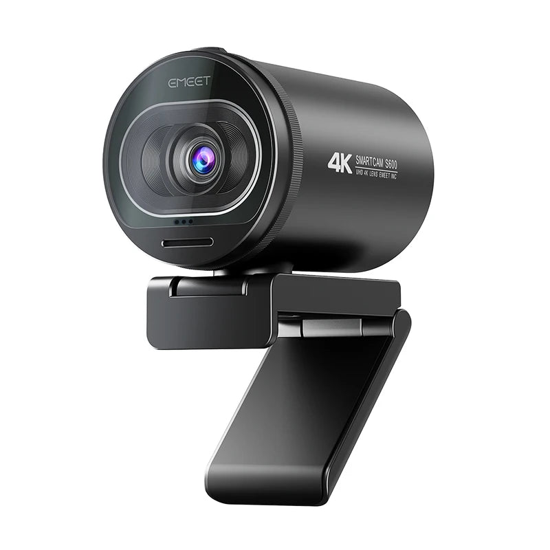 Webcam 4K, TOF-Câmera de Foco Automático com Microfone para Chamadas de Vídeo, HD, USB, 1080P, 60FPS, TOF, Zoom, Equipes Skype, S600