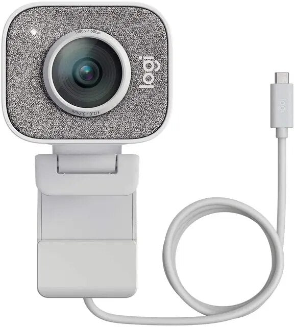 Webcam logitech original full hd 1080p 60fps, câmera web de streaming buillt em microfone, computador, desktop home