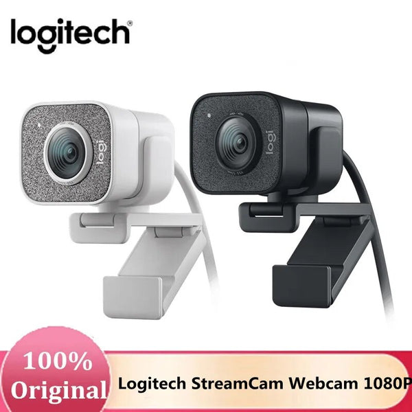 Webcam logitech original full hd 1080p 60fps, câmera web de streaming buillt em microfone, computador, desktop home