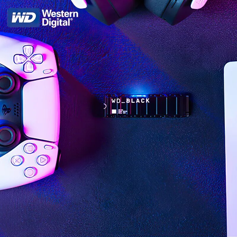 Western digital wd_black sn850 nvme ssd para ps5 consoles pcie gen4 movimentação do jogo sony versão 1tb 2t unidade de estado sólido 7000 mb/s