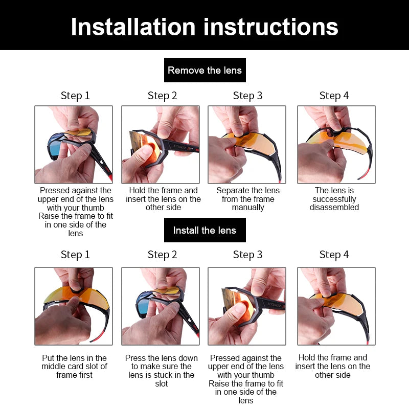 X-TIGER-Óculos de ciclismo com lentes polarizadas, protetor ocular para bicicleta de estrada e mountain bike, MTB,óculos de ciclismo de masculinas óculos de sol esportivos