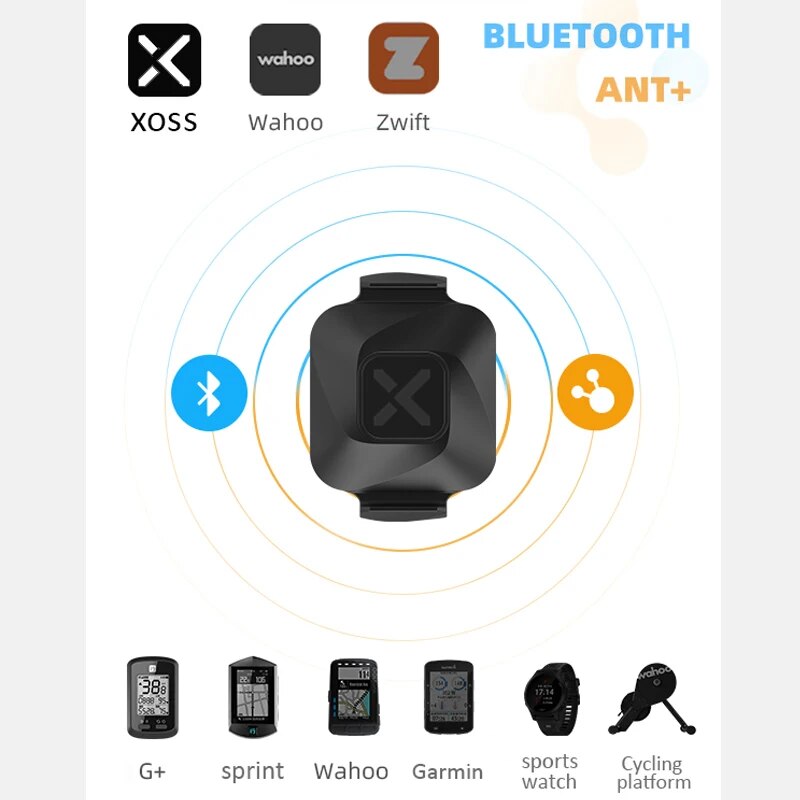 Xoss-computador para ciclismo com velocímetro, sensor de cadência, ant +, bluetooth, sensor duplo para bicicleta de viagem, compatível com garmin igsport bryton