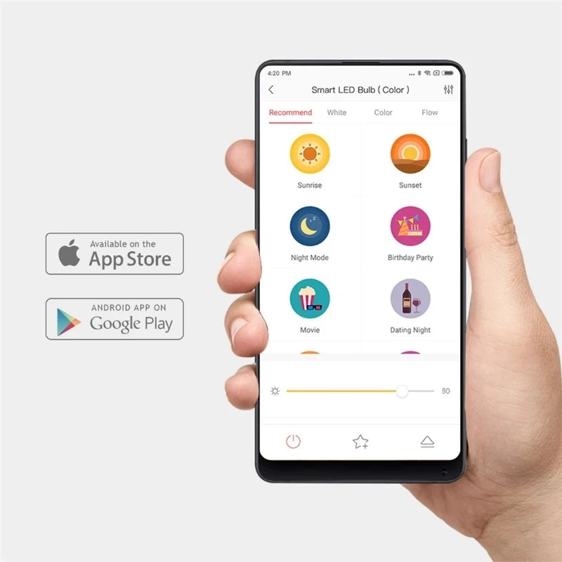 Yeelight Lâmpada LED Inteligente 1S Colorido 800 Lumens 8.5W E27 Lemon Lâmpada Inteligente Para MiHome App Trabalhar Com Apple Homekit