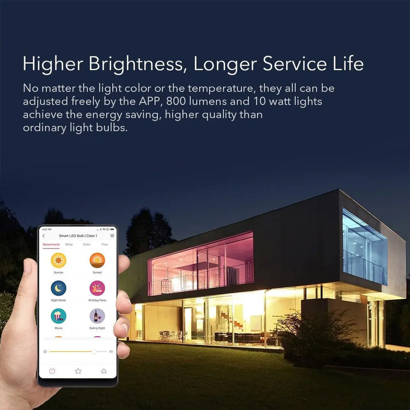 Yeelight Lâmpada LED Inteligente 1S Colorido 800 Lumens 8.5W E27 Lemon Lâmpada Inteligente Para MiHome App Trabalhar Com Apple Homekit