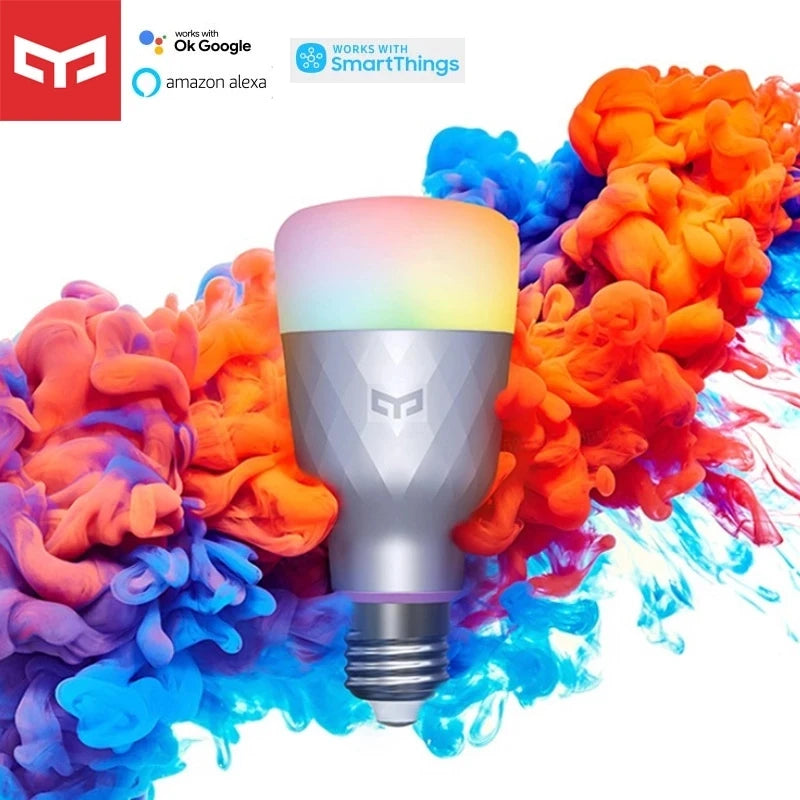 Yeelight Lâmpada LED Inteligente 1S Colorido 800 Lumens 8.5W E27 Lemon Lâmpada Inteligente Para MiHome App Trabalhar Com Apple Homekit