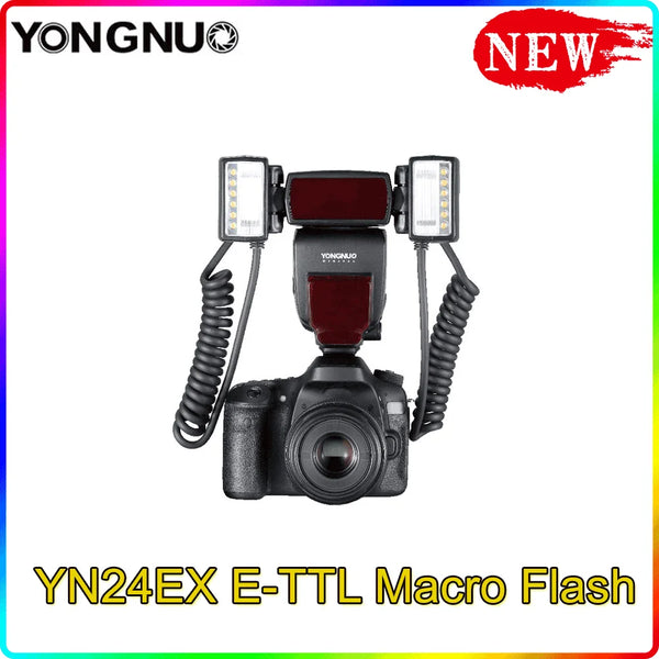 Yongnuo yn24ex E-TTL flash macro speedlite 5600k para canon eos 1dx 5d3 6d 7d 70d 80d câmeras speedlite