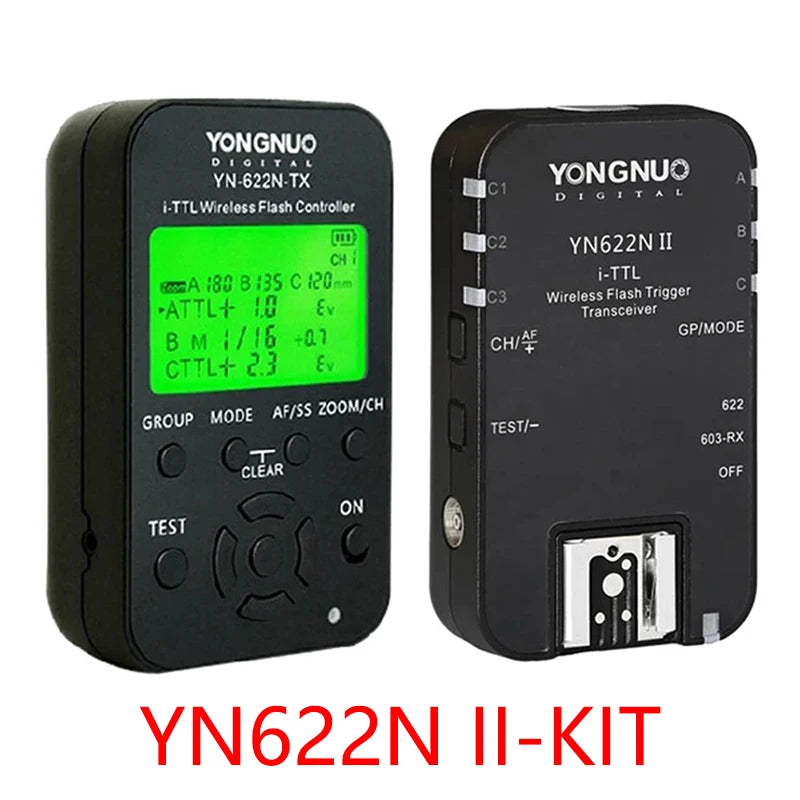 Yongnuo yn622n ii YN622N-TX yn622n kit i-tll flash sem fio gatilho transceptor para câmera nikon para yongnuo yn565 yn568 flash
