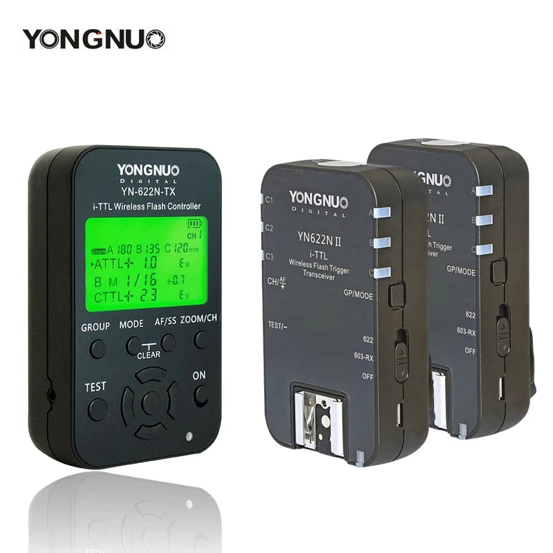 Yongnuo yn622n ii YN622N-TX yn622n kit i-tll flash sem fio gatilho transceptor para câmera nikon para yongnuo yn565 yn568 flash