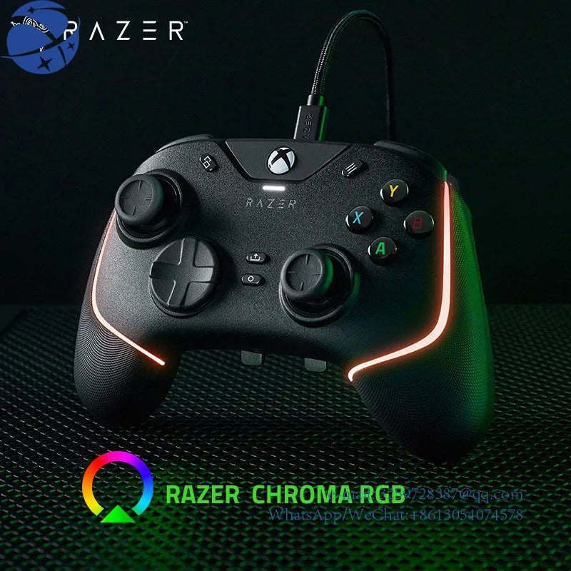 Yun YiRazer Gaming Pro Controlador, Wolverine V2, Chroma, Com fios, X Box, Série X, S, X Box One, PC
