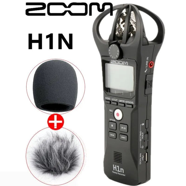 ZOOM-Handy Digital Voice Recorder, microfone estéreo áudio portátil, entrevista Mic, H1N, venda quente, original