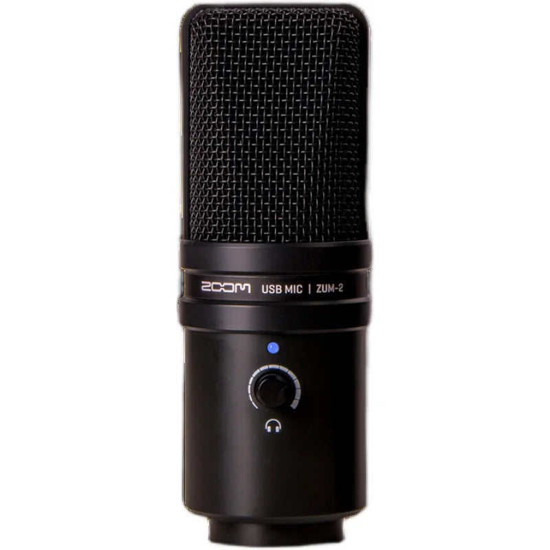 ZOOM ZUM-2PMP Podcast Mic Pack, microfone USB estilo transmissão, gravar podcast e transmitir com o computador