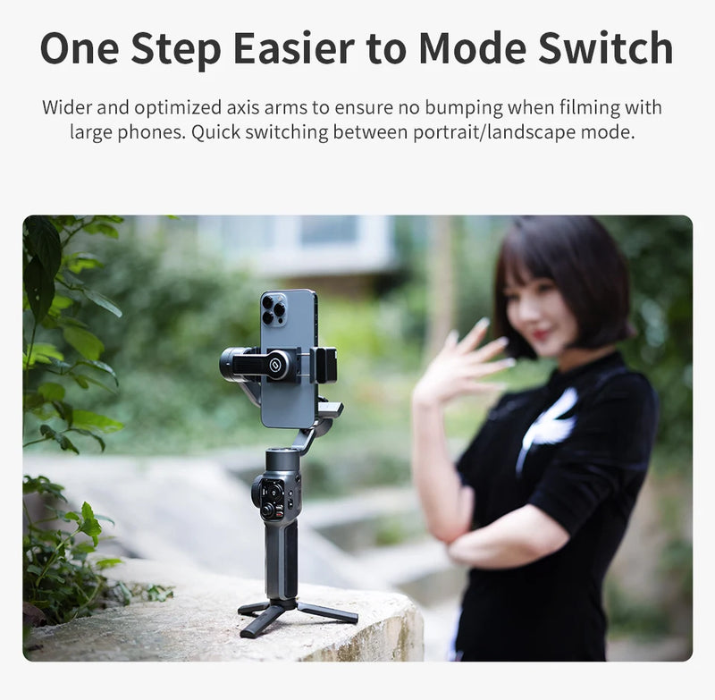 Zhiyun suave 5 combinação cardan estabilizador 3-axis tripé de mão para iphone android smartphone para vlogging youtube suave x 4 xr
