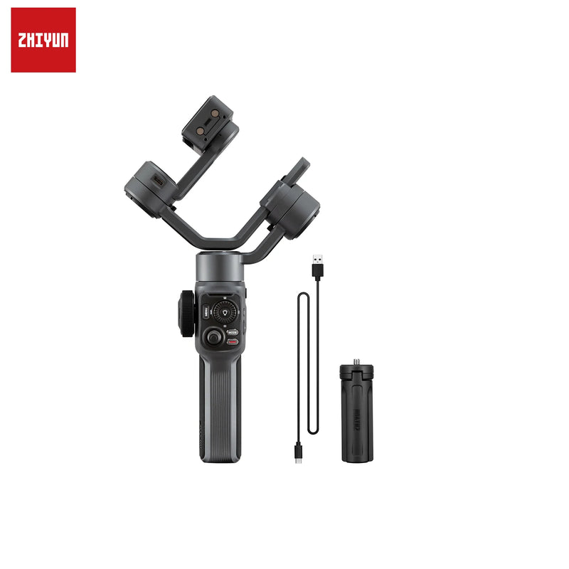 Zhiyun suave 5 combinação cardan estabilizador 3-axis tripé de mão para iphone android smartphone para vlogging youtube suave x 4 xr