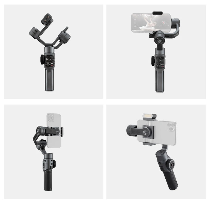 Zhiyun suave 5 combinação cardan estabilizador 3-axis tripé de mão para iphone android smartphone para vlogging youtube suave x 4 xr