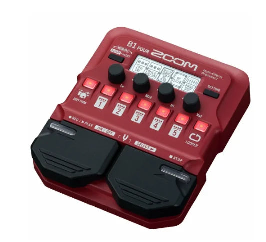 Zoom B1 Single Effect Guitarra Baixo, Processador Multi Effect, Pré-amplificador, Pedal de Efeito de Guitarra, Quatro B1X FOUR