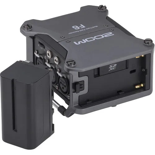 Zoom F6 Multitrack Field Recorder, Flutuador Profissional, Pré-amplificadores de Mic, Conversores Dual AD, 32 Bit, 6-Input, 14-Track