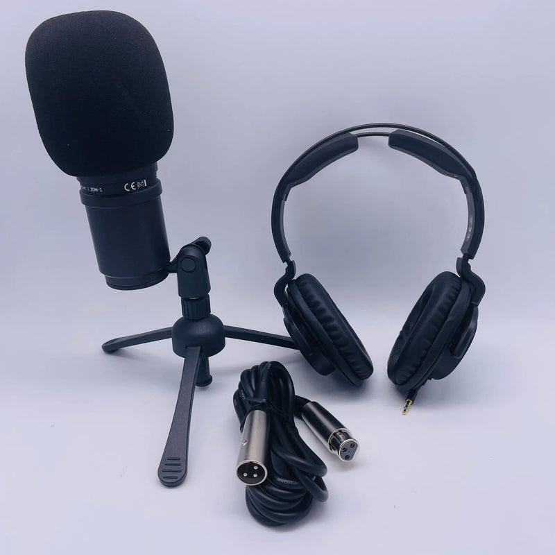Zoom ZDM-1 PODCAST MIC Pack, ZDM-1 Microfone e ZHP-1 Headphone, Conjunto de Gravação para Podcast Sonoro Profissional, ZDM-1PMP