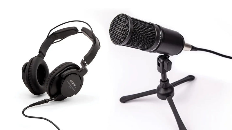 Zoom ZDM-1 PODCAST MIC Pack, ZDM-1 Microfone e ZHP-1 Headphone, Conjunto de Gravação para Podcast Sonoro Profissional, ZDM-1PMP