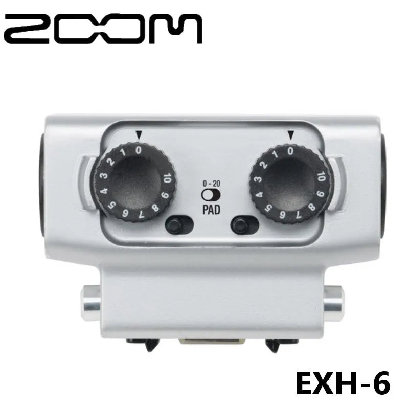 Zoom original EXH-6 duplo xlr/trs combinação entrada cápsula microfone para h5, h6, U-44, f4 e f8 portátil gravador digital