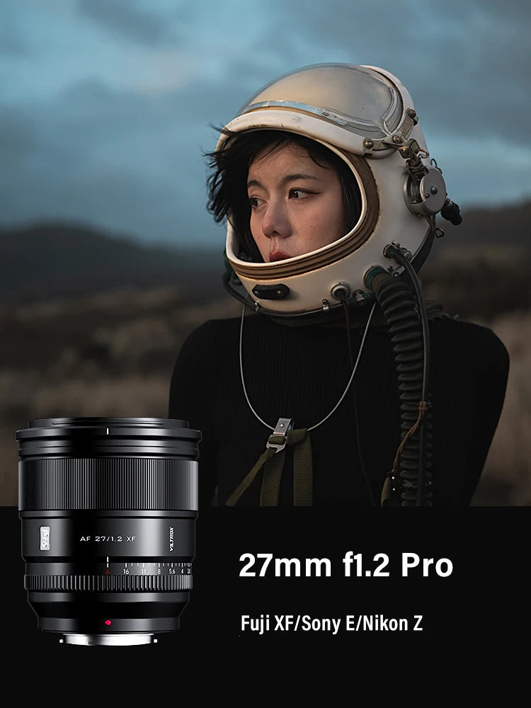 do Brasil sem imposto VILTROX 27mm 75mm F1.2 para Fuji X 27mm f1.2 Sony e mount lente Nikon Z lente Auto Foco Grande Abertura Retrato APS-C para Fujifilm Camera A6700 FX30 FX3 zve10 zve1 Z30 Z6 Z8 Z5 XT5 X-PRO3 X-T20