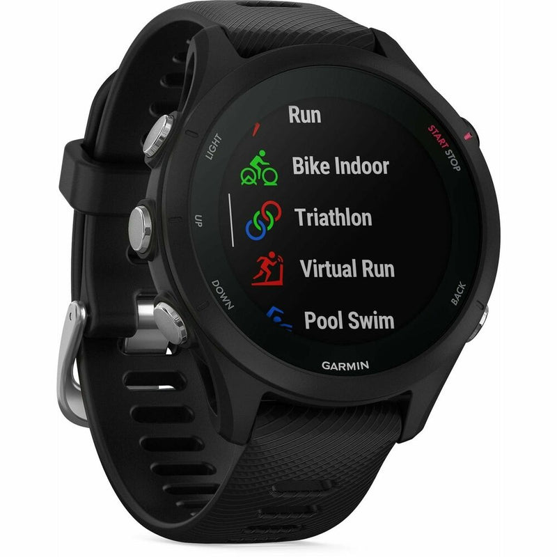 Garmin Forerunner 255S Music HRM With GPS Watch Black Running Padded Safety Road