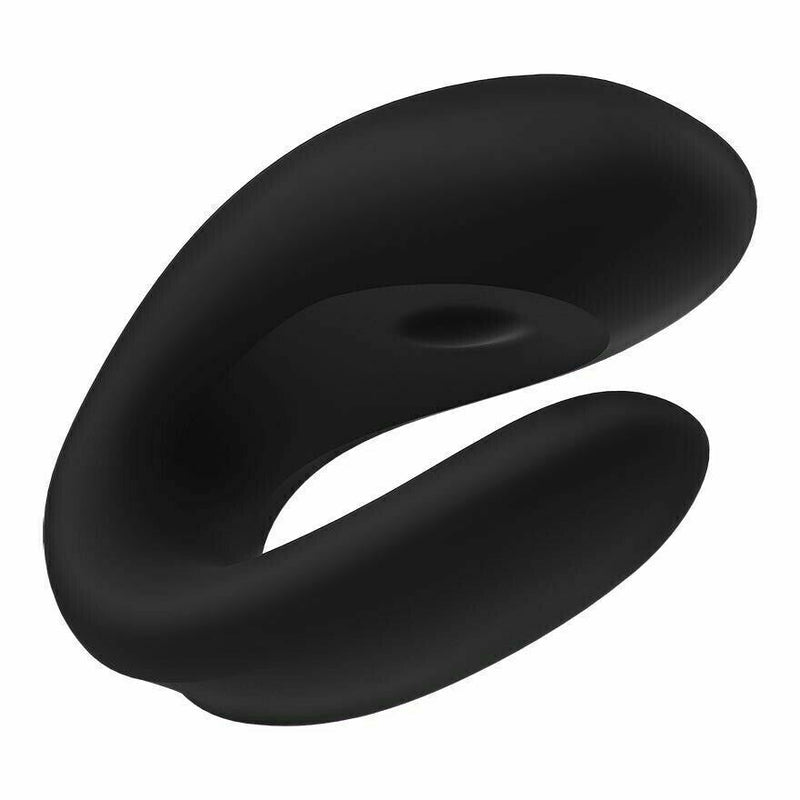 Satisfyer Double Joy Vaginal Vibrating Stimulator Couple Vibrator Black-