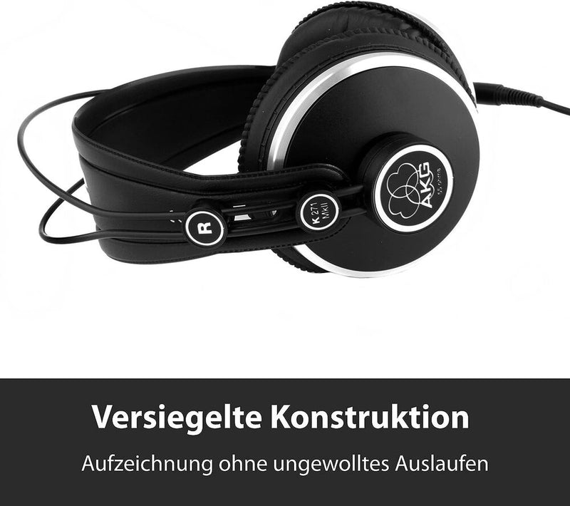 AKG Pro Audio K271 MKII Over-Ear, Closed-Back, Professional Studio Headphones