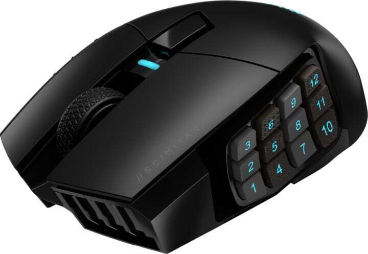 Corsair Gaming Mouse SCIMITAR ELITE RGB Wireless Gaming Mouse Gaming Mouse Black