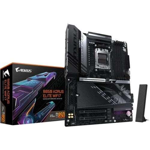 Gigabyte B850 AORUS ELITE WIFI7 Motherboard, AMD B850, Socket AM5, ATX