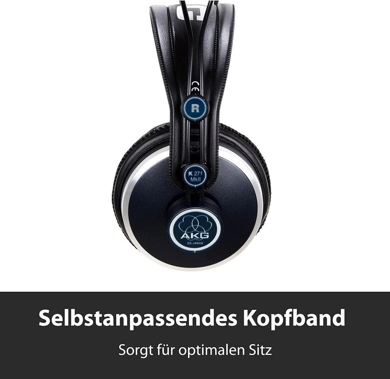 AKG Pro Audio K271 MKII Over-Ear, Closed-Back, Professional Studio Headphones