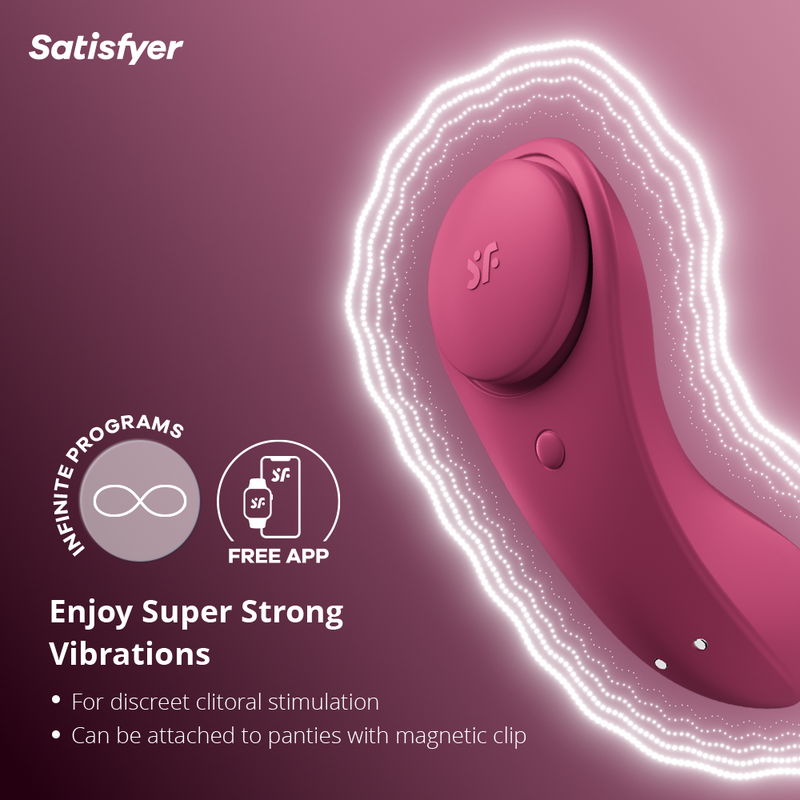 Satisfyer Sexy Secret Panty Vibrator with App Control - Clitoris Stimulator