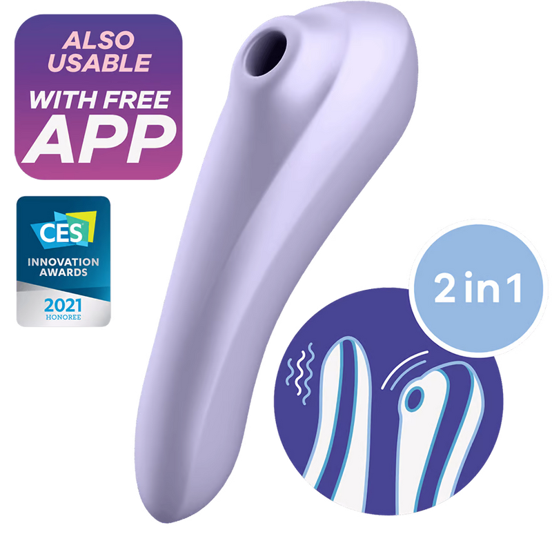Satisfyer Dual Pleasure Air Pulse Vibrator - Sucks Clit Sex Toy for Women APP-