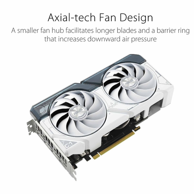 Asus Nvidia Geforce RTX 4060 8gb Oc Edition White Video Card Gaming PC _