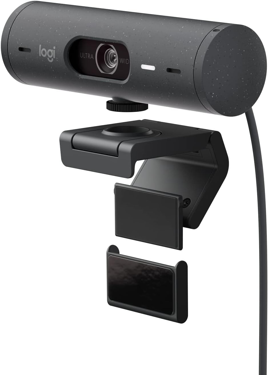 webcam Brio 505, com fluxo integrado de foco automático, HD 1080p, para streaming e gravação, origin /85258929 /  Brio 505