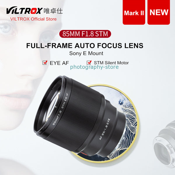 VILTROX 85mm F1.8 Mark II STM Auto Focus Fixed Focus Lens F1.8 Lens for Sony E-
