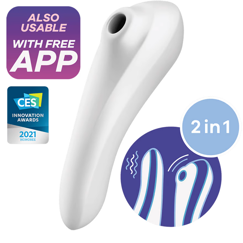 Satisfyer Dual Pleasure Air Pulse Vibrator - Sucks Clit Sex Toy for Women APP-