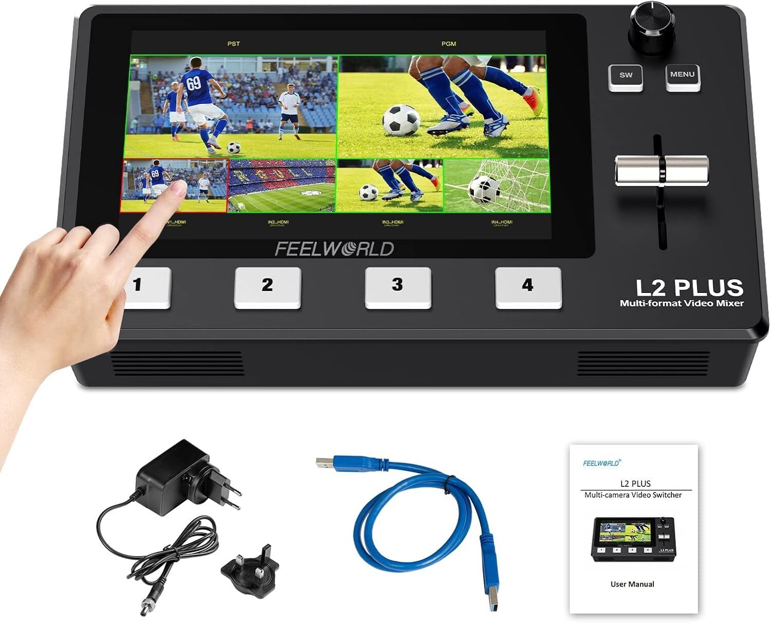 KASE-Monitor Portátil HD Profissional Diretor, DC- 550 Pro, 5.5 "Touch Screen, 1200 lêndeas, 4K, H / 85251100 / Feelworld LIVEPRO L2