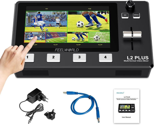 Feelworld LIVEPRO L2 PLUS 5.5" Touch-Screen Multi-Format Video Mixer Switcher
